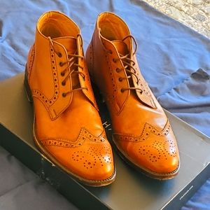 CLIF of Paris women's wingtip ankle boots, comparable to Church's of England